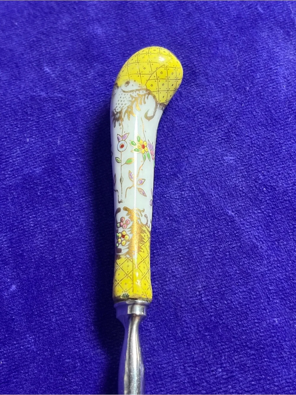 Vintage A.E. Lewis Floraine Shrimp Seafood Fork 8.5